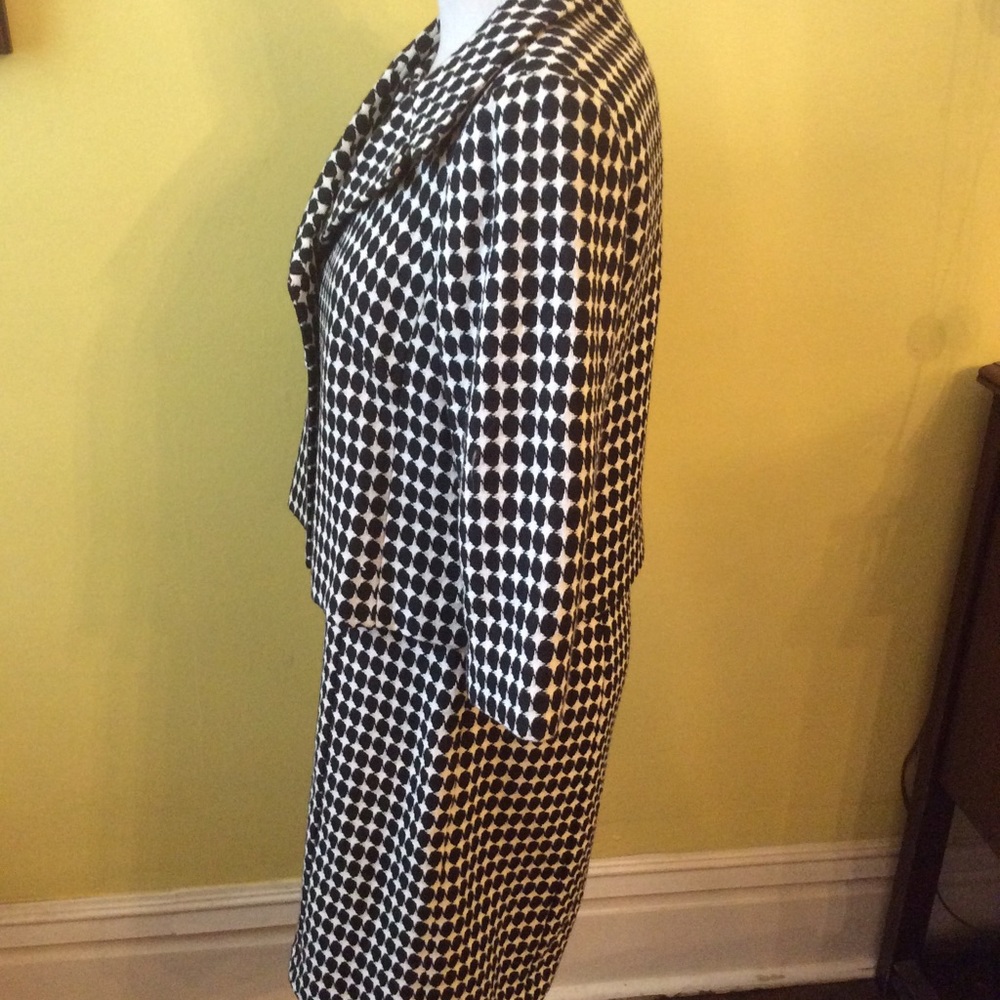 Ann Taylor LOFT Classic Black & White Suit Dress Size 8P - Picture 3 of 16